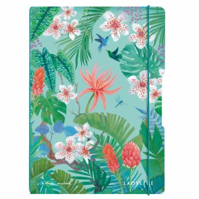 Herlitz Notizheft flex PP A4 2x40lin+kar Ladylike Jungle, my.book