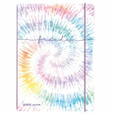 Herlitz Notizheft flex PP A4 2x40lin+kar New Batik Freedom, my.book