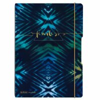 Herlitz Notizheft flex PP A4 2x40lin+kar New Batik...