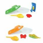 Sandspielzeug Boot 2fach sortiert, mit Schaufel, Sandform, k