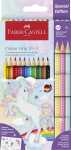 Faber Castell Buntstift Colour Grip 3,3 mm Einhorn 10+3 Etui