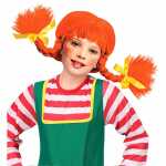 Perücke Naughty Girl Kindergröße rot