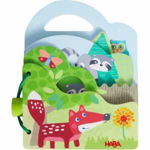 HABA Holz-Babybuch Waldtiere, 10 Seiten, m Tragegriff, ab 10 Monaten