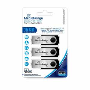 USB Stick 2.0 16GB 3er MediaRange