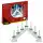 Idena LED Adventsleuchter weiß 7 Kerzenlichter, 40x30cm