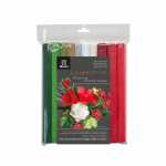 Werola Floristenkrepp 10 Rollen 25x100cm Winter Garden