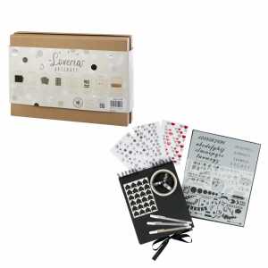 Fotobuch Kreativ-Set Black, Set zum Gestalten eines Fotobuchens