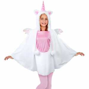 Kinderkostüm Poncho Einhorn Einheitsgröße, Widmann