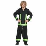 Kinderkostüm Feuerwehr Set Gr.104, Jacke und Hose,...