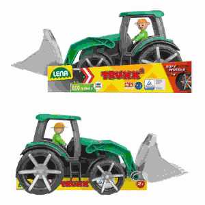 LENA TRUXX² Traktor 34cm, mit gummierten Reifen, 4 mm Stahlachsen
