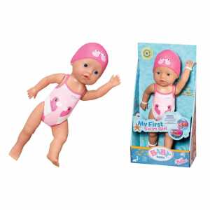 BABY born My First Swim Girl 30cm, Aufziehpuppe, schwimmt