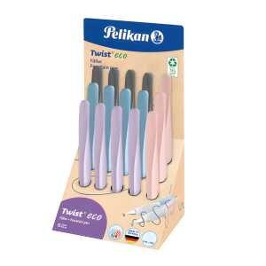 Pelikan Display Twist P457D/15 Füllhal 4xBlau,4xLavendel,4xGrau,3xRosé