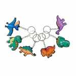 Schlüsselanhänger Dino 6fach sortiert, ab 3...