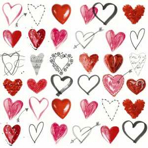 Servietten 24x24cm Cupids arrow FSC-Mix, 20 Stück,, Paper+Design