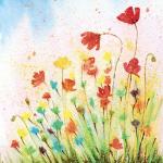Servietten 24x24cm Flourish Aurora FSC-Mix, 20...