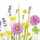 Motivserviette 33x33cm HOME F. 212302 3lag Blumen