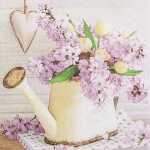 Motivserviette 33x33cm Frühjahr HOME F. 212304 3lag...