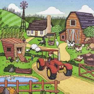 Motivserviette 33x33cm Kind HOME F. 212316 3lag