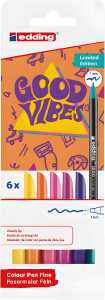 Edding Fasermaler fein 1200 1 mm 6er-Set Good Vibes