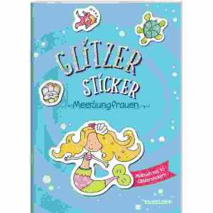Glitzer Sticker Malbuch Meerjungfrauen
