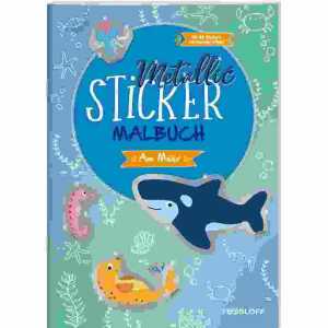 Metallic Sticker Malbuch Am Meer