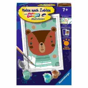 Malen nach Zahlen Serie F Knuffiger Bär,