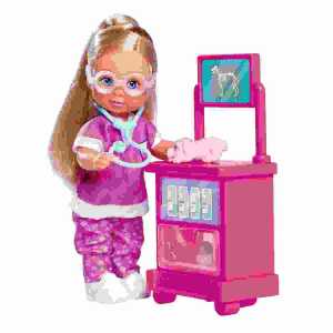 Evi LOVE Puppy Doctor 12cm, 3x Hundewelpen, Behandlungstisch Zubehör