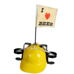 OOTB Trinkhelm I Love Beer mit Fahne