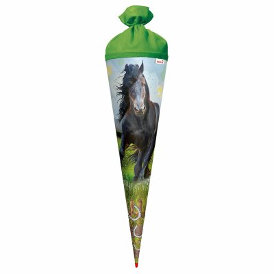 Roth Motiv-Schultüte, Power Horse, 70 cm, rund, Filzverschluss