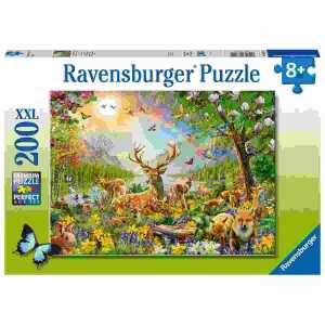 Puzzle 200 Teile Anmutige Hirschfamilie, ab 8 Jahren,, Ravensburger