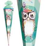 Roth Schultüte 85cm eckig Eule Lieselotte