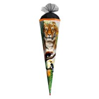 Motiv-Schultüte Tiger 85cm eckig Tüllverschluss