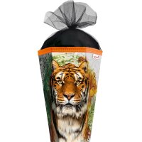 Motiv-Schultüte Tiger 85cm eckig Tüllverschluss