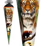 Roth Schultüte 85cm eckig Tiger