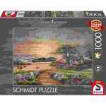 Puzzle Kinkade Willow Cottage 1000 Teile, Schmidt Spiele
