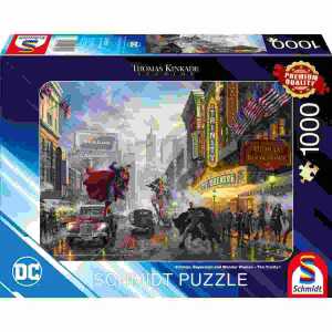 Puzzle Kinkade 1000 Teile, Batman Superman und Wonder Woman