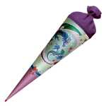 Roth Schultüte 70cm rund Drachenliebe Glitter