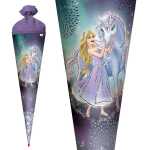 Roth Schultüte 70cm rund Königin im Eis Glitter