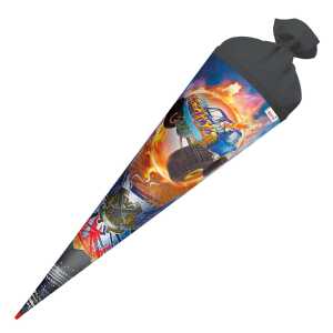 Roth Schultüte 70cm rund Monstertruck Fire Folie