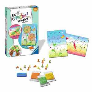 Bastelset Be Creative! String Art Butterflies, Kunstoffpins und Fäden