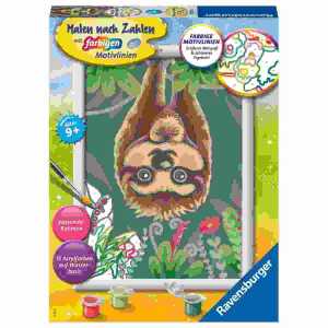 Malen nach Zahlen Serie D Faultier-Liebe,