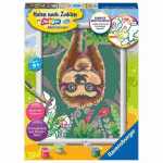 Malen nach Zahlen Serie D Faultier-Liebe,