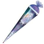 Roth Schultüte 85cm eckig Königin im Eis Glitter u Glitzerborte