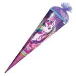 Roth Schultüte 85cm eckig Einhornportrait Glitter