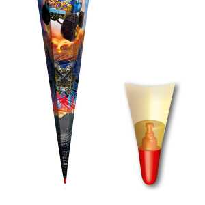 Roth Schultüte 100cm eckig Monstertruck Fire