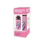 Roth Trinkflasche Edelstahl Einhornportrait