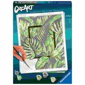 Malen nach Zahlen CreArt Calming Leaves, Serie C,