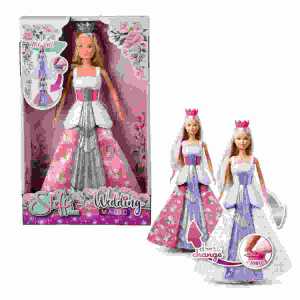 Steffi LOVE Wedding Magic 29cm,2 Kleid kann über Krone gedreht werden,