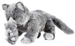 Heunec MISANIMO Katzen Mami mit Baby Größe 32 cm