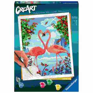 Malen nach Zahlen CreArt Flamingo Love, Serie Trend C,